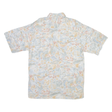 GET IT ALL Mens Shirt Blue Crazy Pattern M