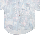 S. OLIVER Mens Shirt Blue Crazy Pattern L
