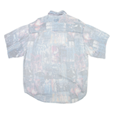 S. OLIVER Mens Shirt Blue Crazy Pattern L