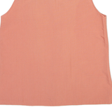 COLUMBIA Womens Shirt Orange Check Sleeveless L