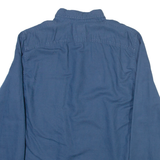 TOMMY HILFIGER Slim Fit Mens Plain Shirt Blue Long Sleeve S