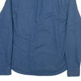 TOMMY HILFIGER Slim Fit Mens Plain Shirt Blue Long Sleeve S