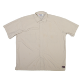 FILA Mens Plain Shirt Brown XL