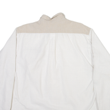 GRACHIEN Mens Plain Shirt White Long Sleeve XL
