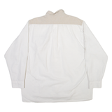 GRACHIEN Mens Plain Shirt White Long Sleeve XL