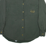 TRUSSARDI Mens Plain Shirt Green Long Sleeve M