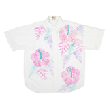 MONTELLO Womens Shirt White Floral XL