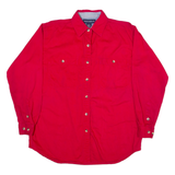MOUNTAIN LAKE Womens Plain Shirt Red Long Sleeve S