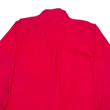 MOUNTAIN LAKE Womens Plain Shirt Red Long Sleeve S
