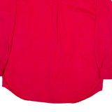 MOUNTAIN LAKE Womens Plain Shirt Red Long Sleeve S