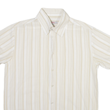 S.OLIVER Mens Shirt White Striped L