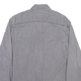 TIMBERLAND Slim Fit Mens Plain Shirt Grey Long Sleeve L