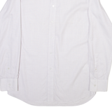DKNY Mens Shirt White Check Long Sleeve M