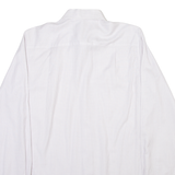 DKNY Mens Shirt White Check Long Sleeve M