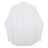 DKNY Mens Shirt White Check Long Sleeve M