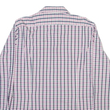 TOMMY HILFIGER Fitted Mens Shirt Pink Check Long Sleeve M
