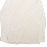 TAILOR Mens Plain Shirt White Long Sleeve S