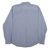 CALVIN KLEIN Mens Shirt Blue Striped Long Sleeve L