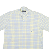 NAUTICA Mens Shirt Yellow Check M