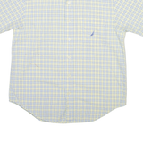 NAUTICA Mens Shirt Yellow Check M