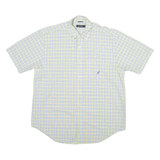 NAUTICA Mens Shirt Yellow Check M