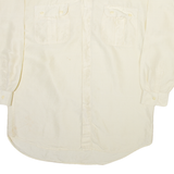 PIANKUSOL Mens Plain Shirt Yellow Long Sleeve L