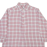 Mens Shirt Red Check Long Sleeve S