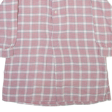 Mens Shirt Red Check Long Sleeve S
