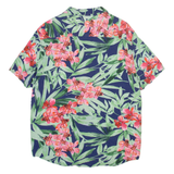 PIER ONE Mens Hawaiian Shirt Blue Floral S