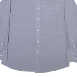 TOMMY HILFIGER Mens Shirt Blue Check Long Sleeve M