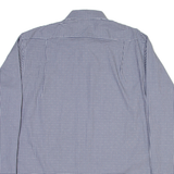 TOMMY HILFIGER Mens Shirt Blue Check Long Sleeve M