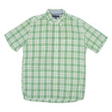 TOMMY HILFIGER Mens Shirt Green Check M
