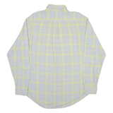 CALVIN KLEIN JEANS Mens Shirt Grey Check Long Sleeve M