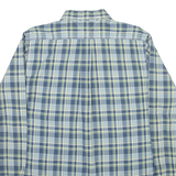 TOMMY HILFIGER Trim Fit Mens Shirt Blue Check Long Sleeve M