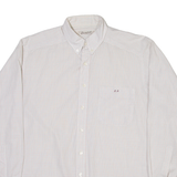 SCAPA Mens Shirt White Check Long Sleeve M