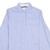 ZARA Womens Plain Shirt Blue Long Sleeve M