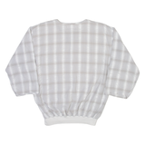 SWANSON Mens Shirt Grey Check Long Sleeve M