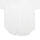 SCHEZWAN Padded Shoulders Mens Plain Shirt White M