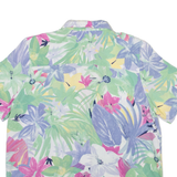 ALFRED DUNNER Petite Padded Shoulders Womens Shirt Green Floral UK 14