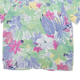 ALFRED DUNNER Petite Padded Shoulders Womens Shirt Green Floral UK 14