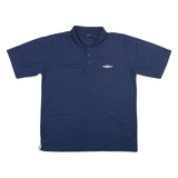 UMBRO Mens Polo Shirt Blue L