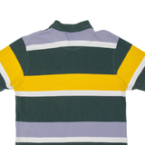 PIERRE CARDIN Mens Polo Shirt Green Striped 2XL