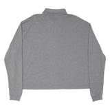 POLO RALPH LAUREN Womens Polo Shirt Grey Long Sleeve S