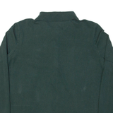 IZOD LACOSTE Womens Polo Shirt Green Long Sleeve S