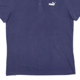 PUMA Mens Polo Shirt Blue L