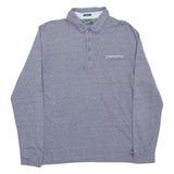 PIERRE CARDIN Mens Polo Shirt Grey Long Sleeve L
