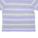 PIERRE CARDIN Mens Polo Shirt Purple Striped XL