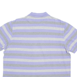PIERRE CARDIN Mens Polo Shirt Purple Striped XL