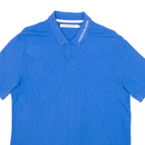 CALVIN KLEIN JEANS Mens Polo Shirt Blue M