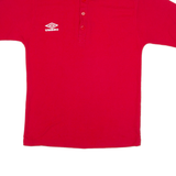 UMBRO Mens Polo Shirt Red S